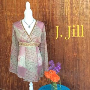 Women’s Sheer Boho Embellished Top